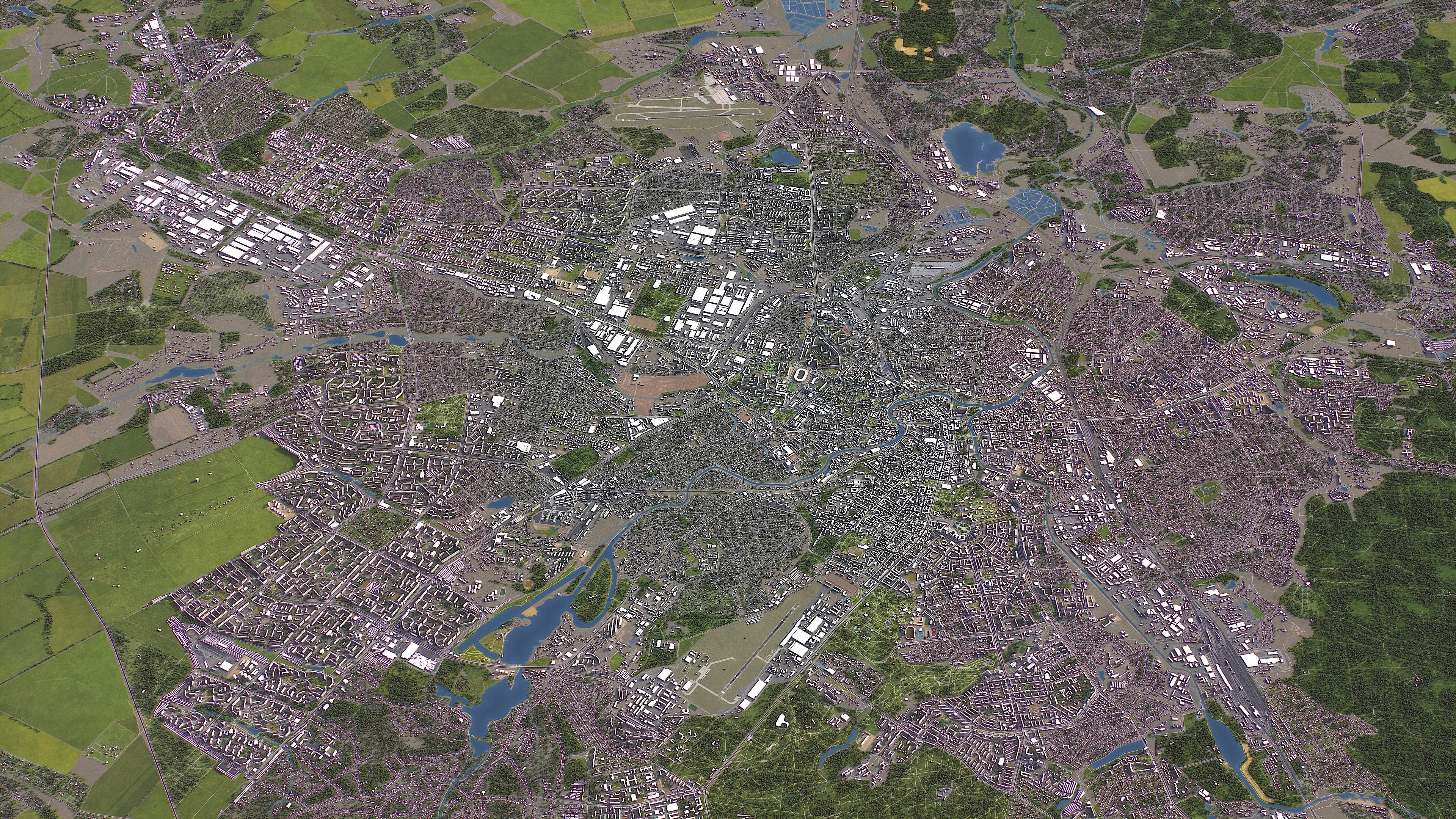 Kharkiv - 3D City Model Low-poly 3D model_12