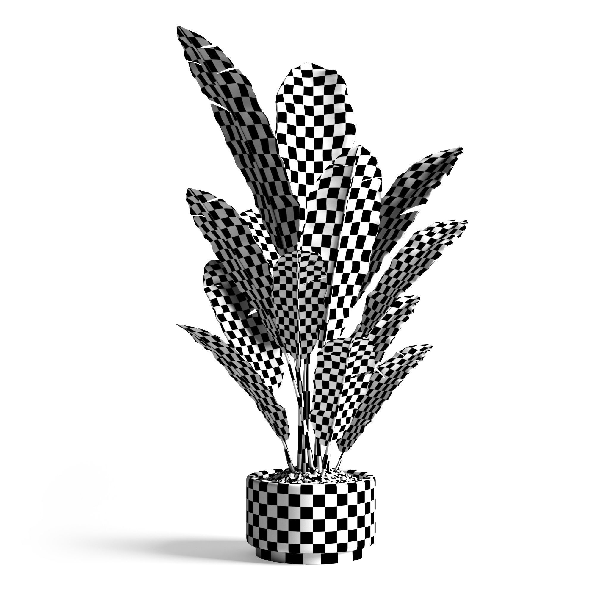 Banana tree 3D model_3