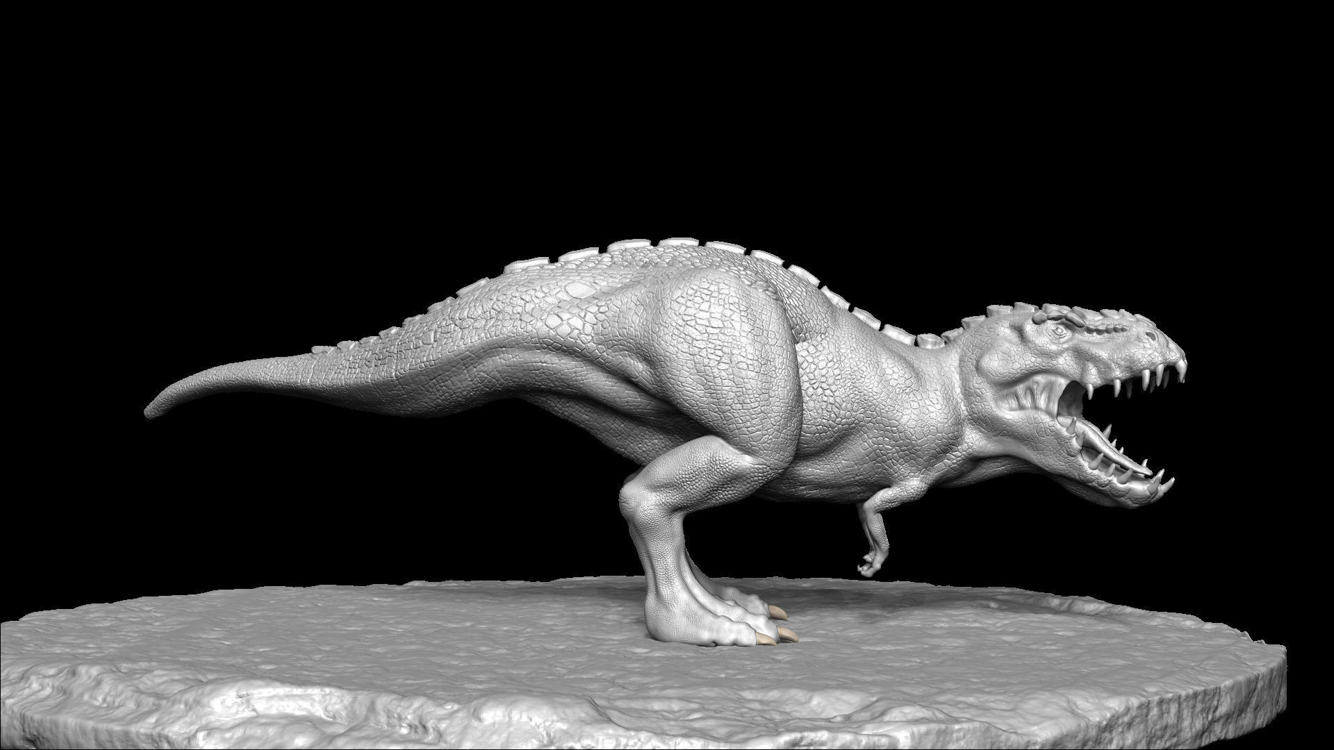 Realistic Dinosaur  T-Rex  tyrannosaurus Rex 3D print model_7
