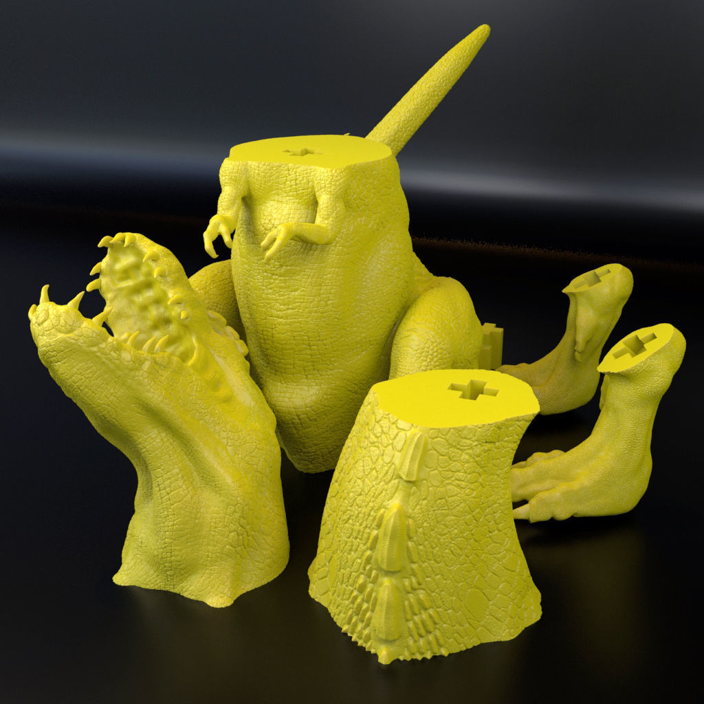 Realistic Dinosaur  T-Rex  tyrannosaurus Rex 3D print model_19