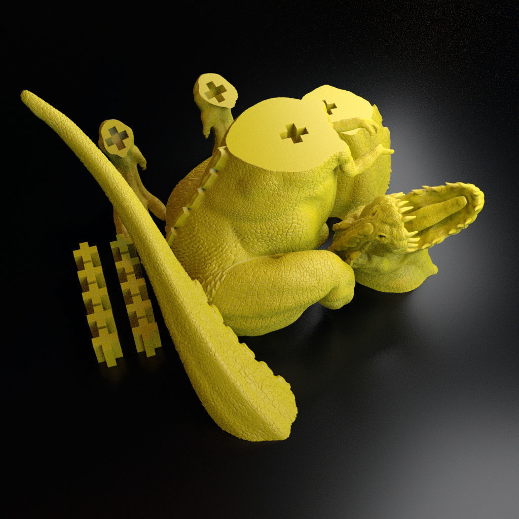 Realistic Dinosaur  T-Rex  tyrannosaurus Rex 3D print model_20