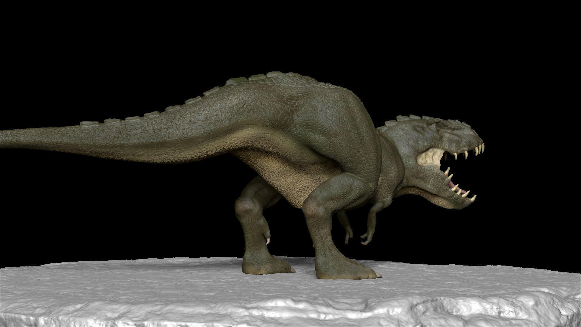 Realistic Dinosaur  T-Rex  tyrannosaurus Rex 3D print model_17