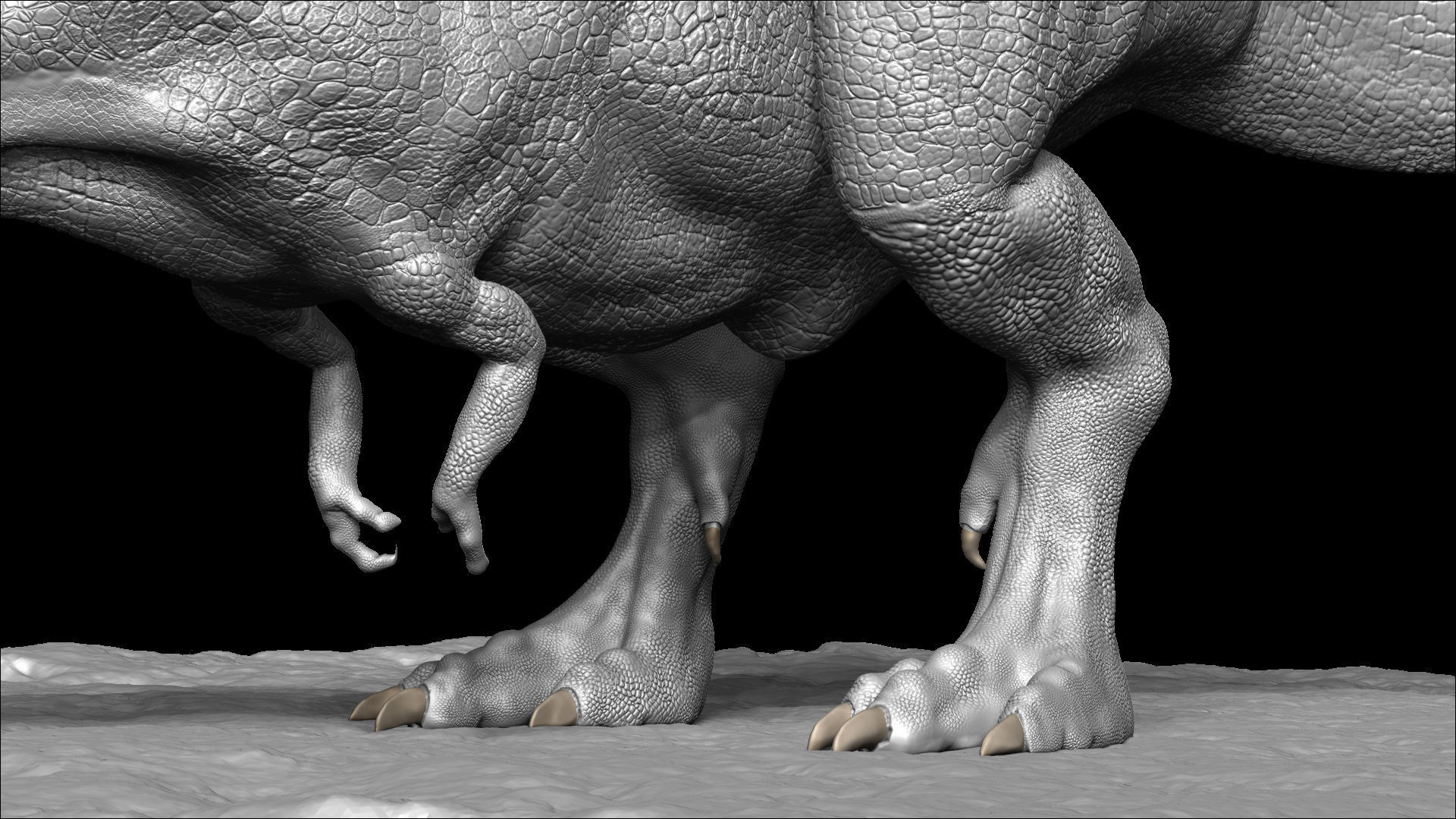 Realistic Dinosaur  T-Rex  tyrannosaurus Rex 3D print model_12
