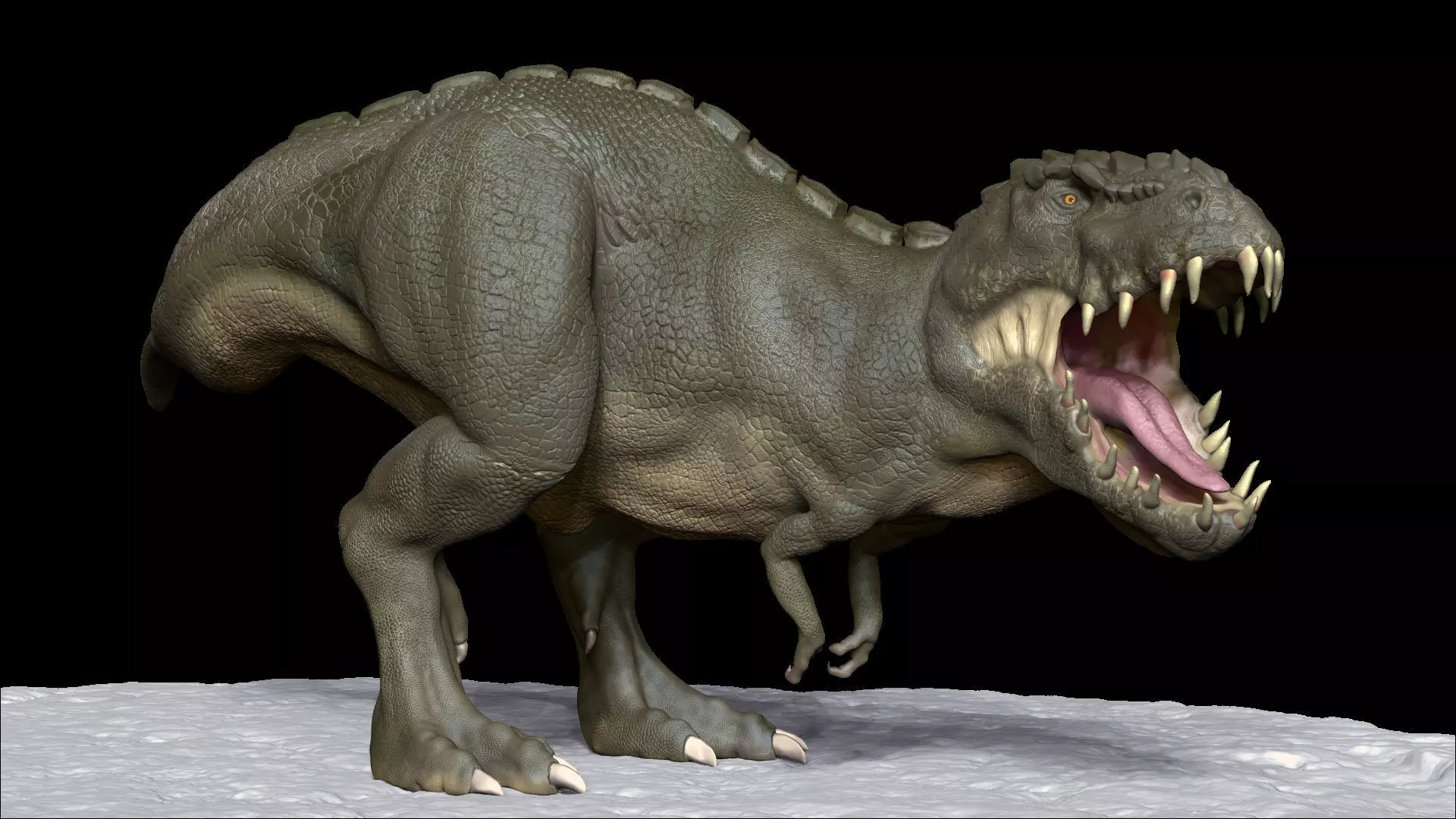 Realistic Dinosaur  T-Rex  tyrannosaurus Rex 3D print model_0