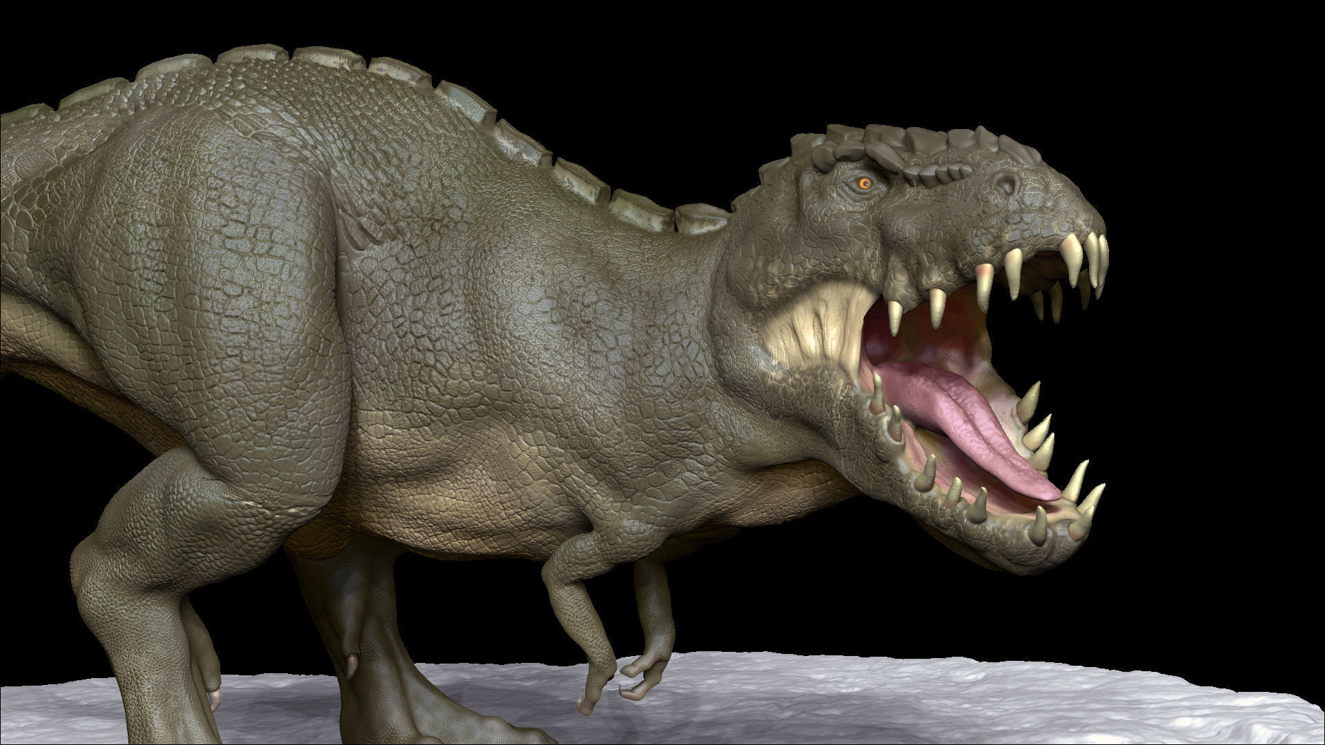 Realistic Dinosaur  T-Rex  tyrannosaurus Rex 3D print model_15