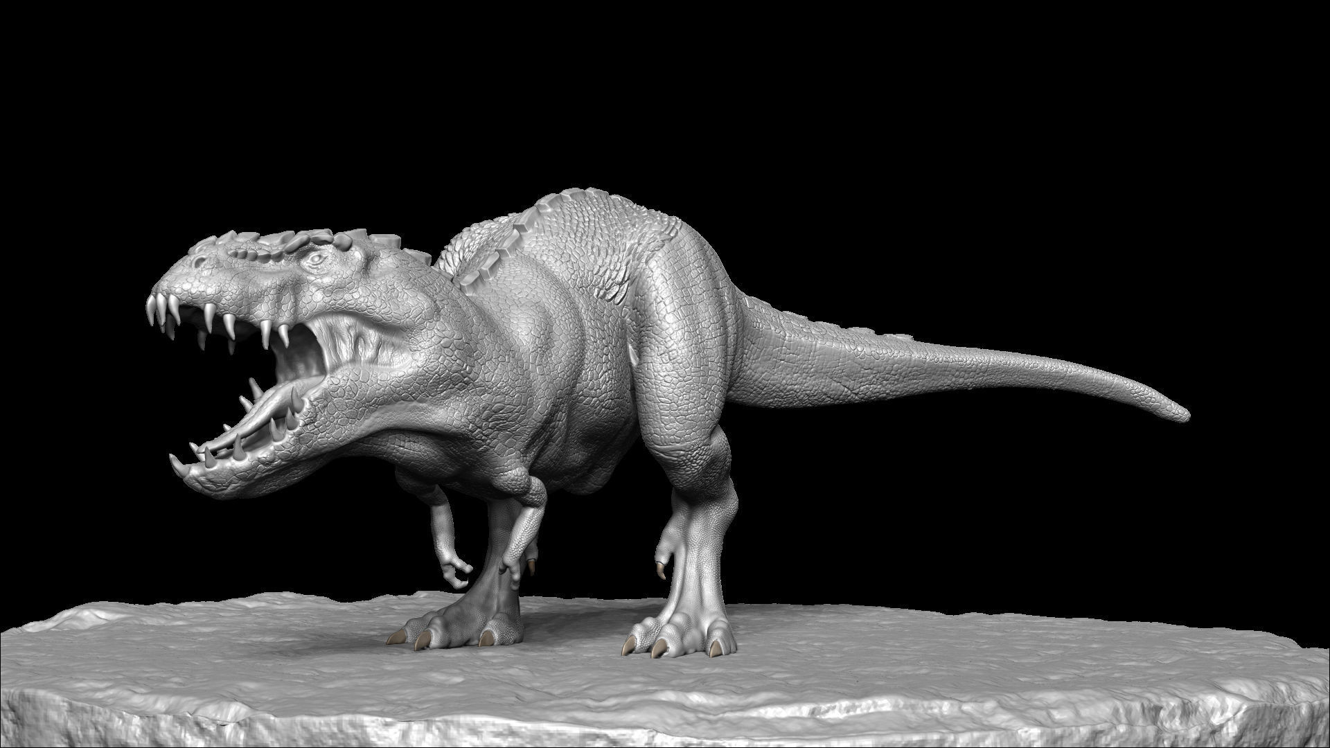 Realistic Dinosaur  T-Rex  tyrannosaurus Rex 3D print model_3