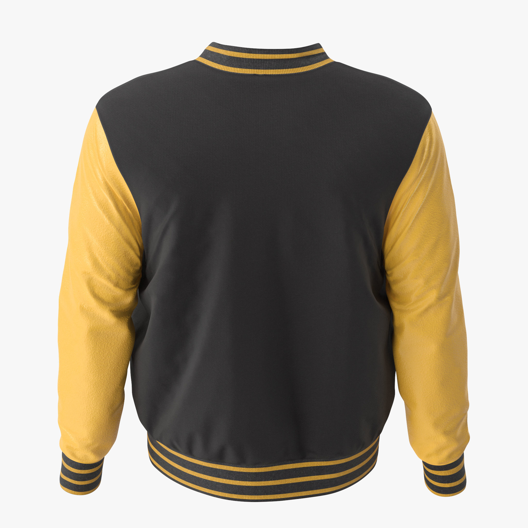 Varsity Jacket 3D model_9