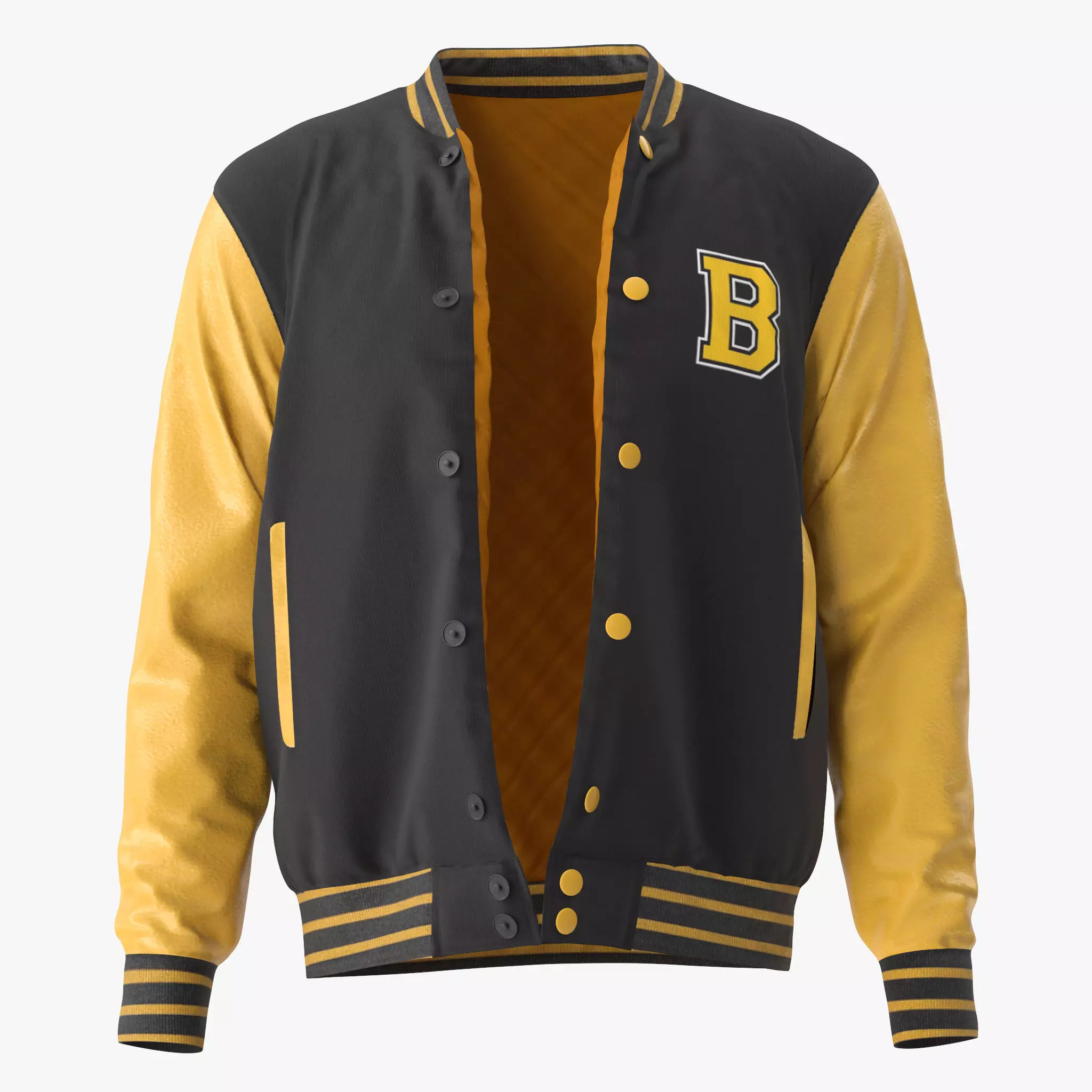 Varsity Jacket 3D model_0