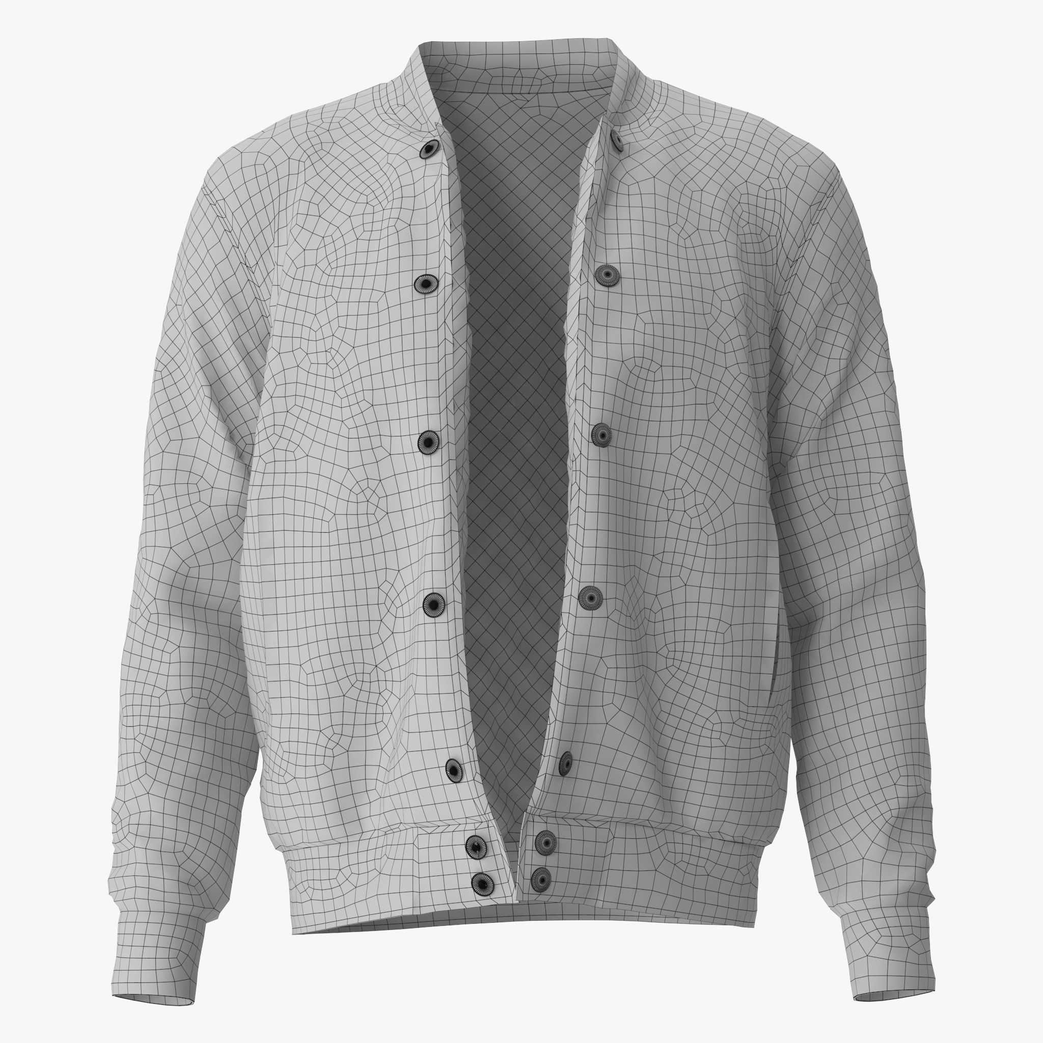 Varsity Jacket 3D model_14