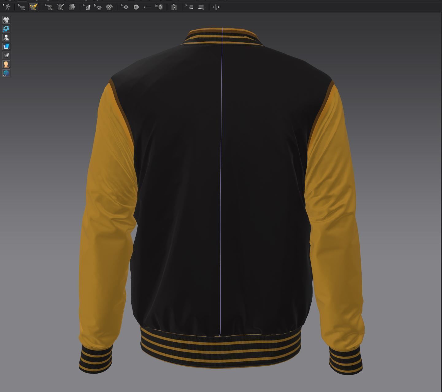 Varsity Jacket 3D model_18