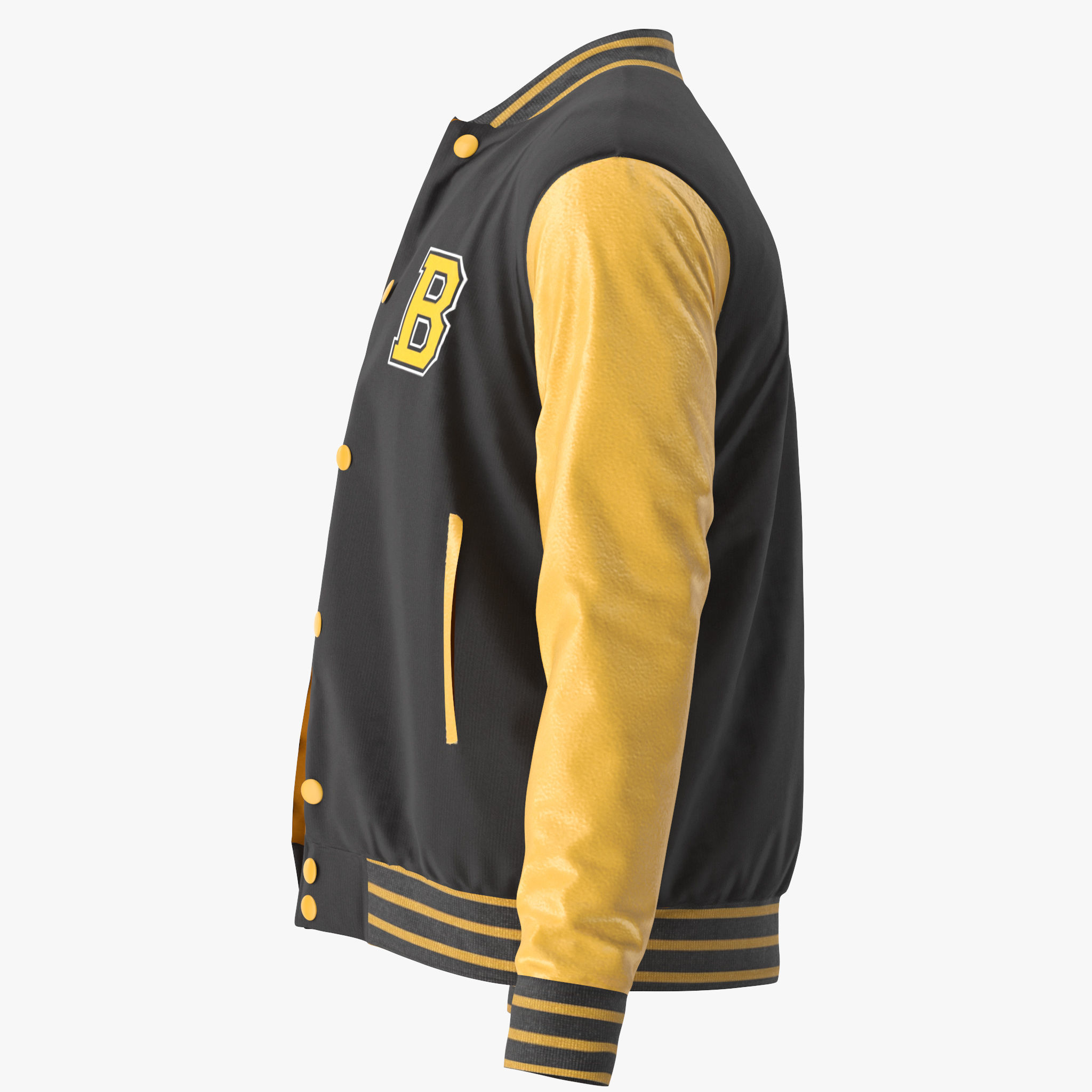 Varsity Jacket 3D model_4