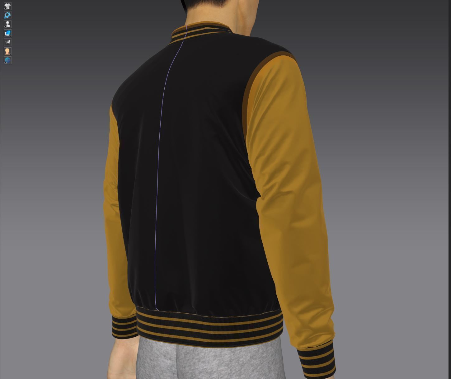 Varsity Jacket 3D model_21