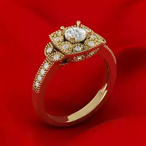 Vintage luxury engagement ring