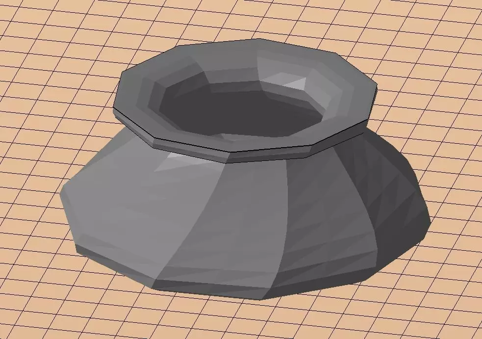 Bulky vase 3D print model_0