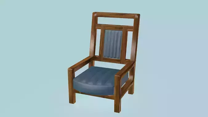 Wooden Vintage Classical Armchair