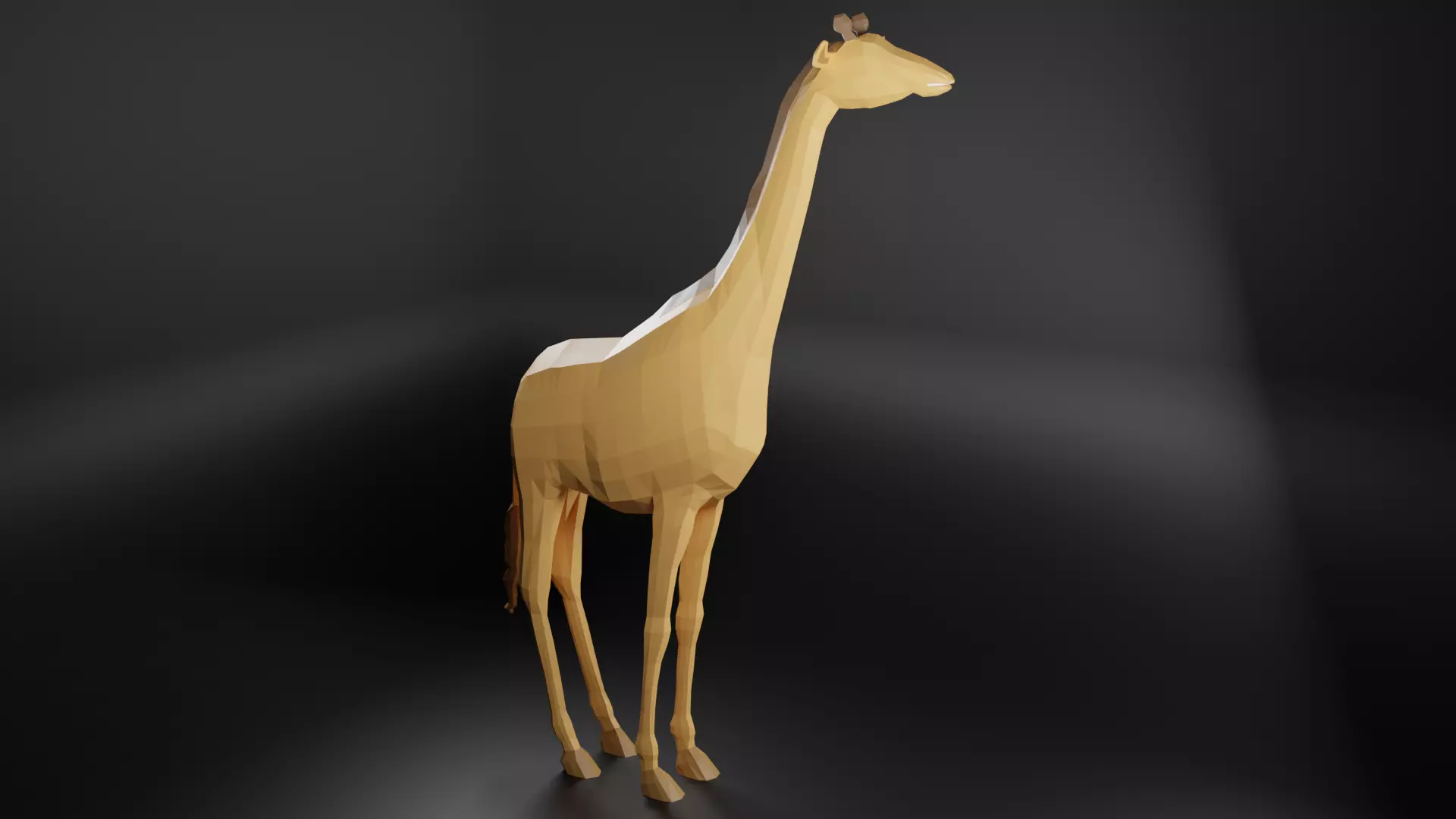Rigged Giraffe Free low-poly 3D model
