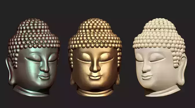 Combo Set Of Buddha Face  For Jewellery 