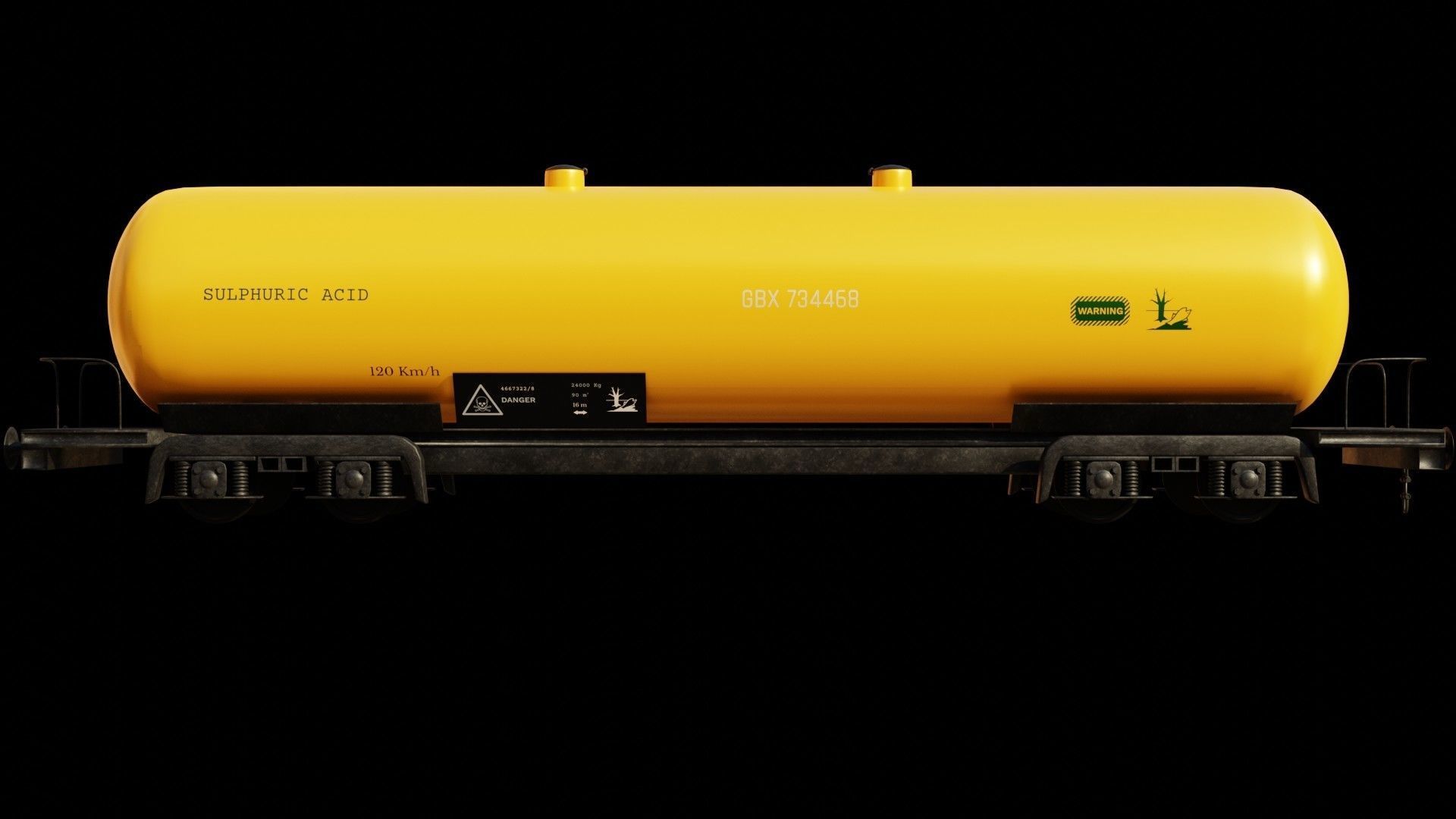 Realistic wagon model 3D optimized UE4 textures 4K Low-poly  Low-poly 3D model_1