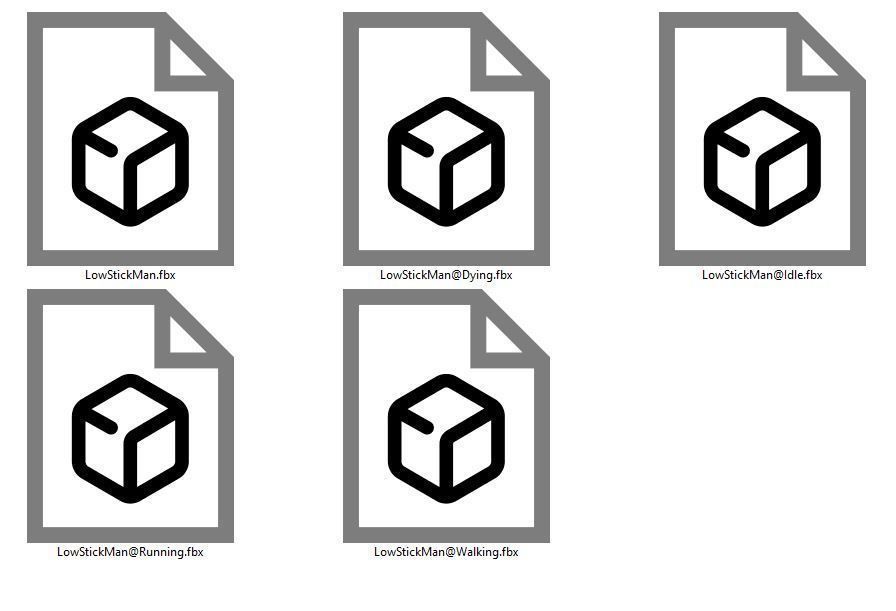 Rigged Low Poly Stickman Low-poly 3D model_15