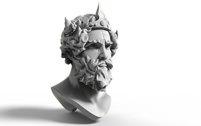 Neptune Statue 3D print model