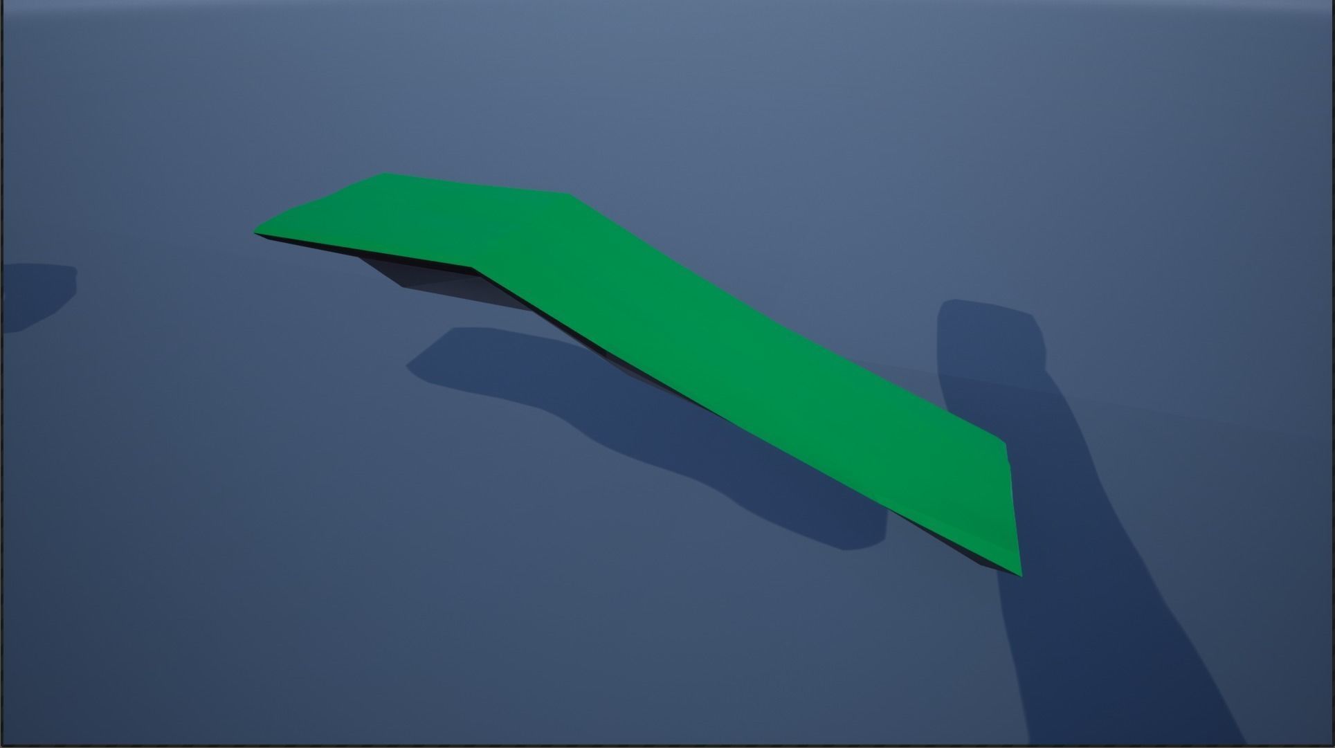 lowpoly floating platforms and islands Low-poly 3D model_5