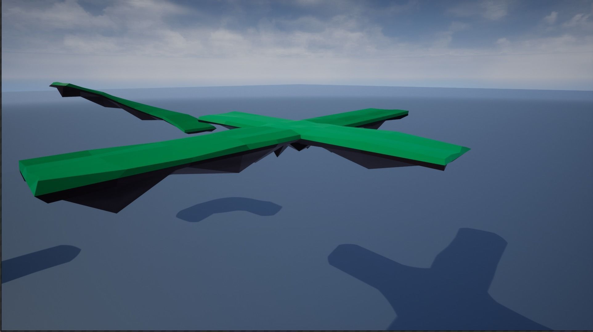 lowpoly floating platforms and islands Low-poly 3D model_25