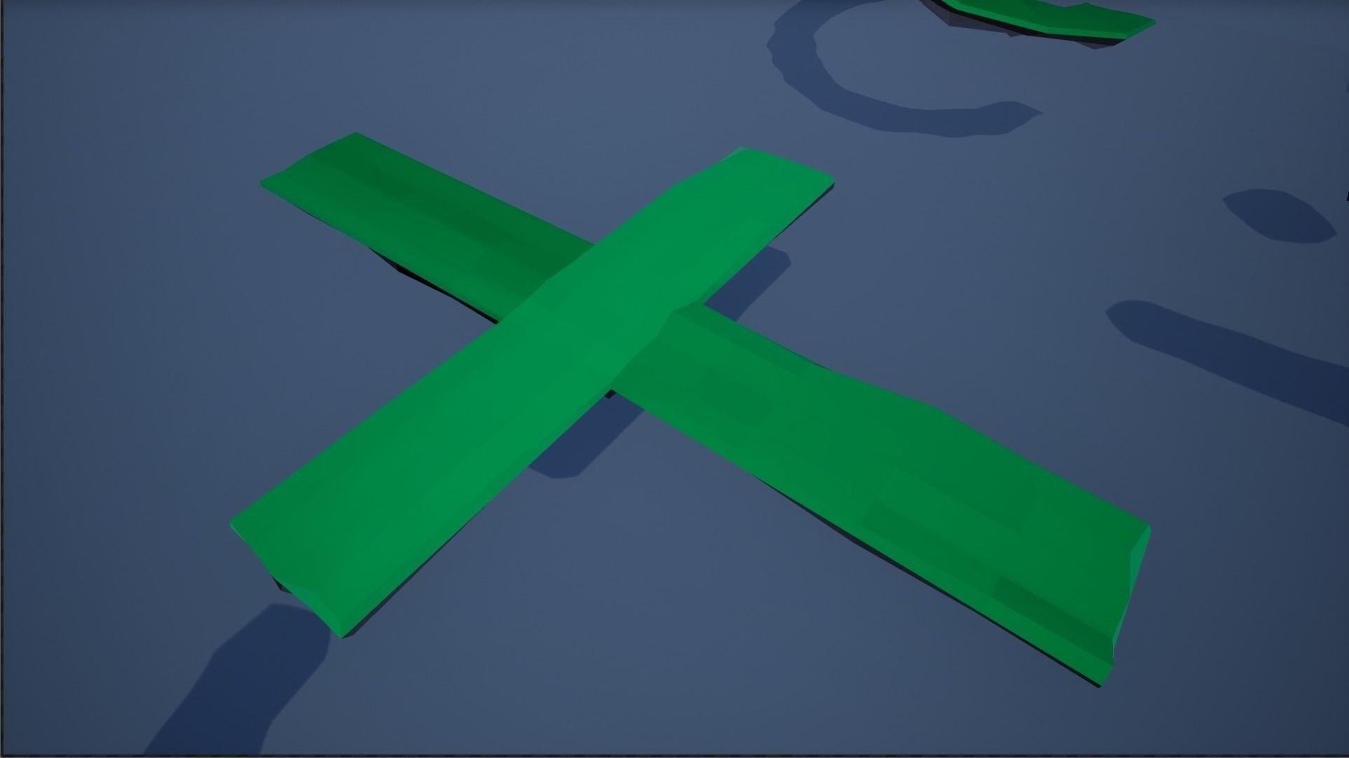 lowpoly floating platforms and islands Low-poly 3D model_24