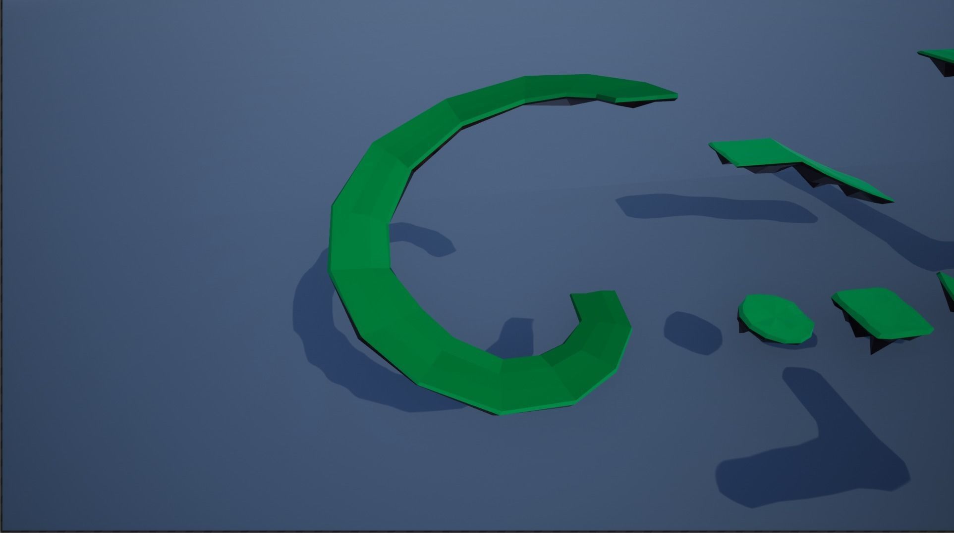 lowpoly floating platforms and islands Low-poly 3D model_28