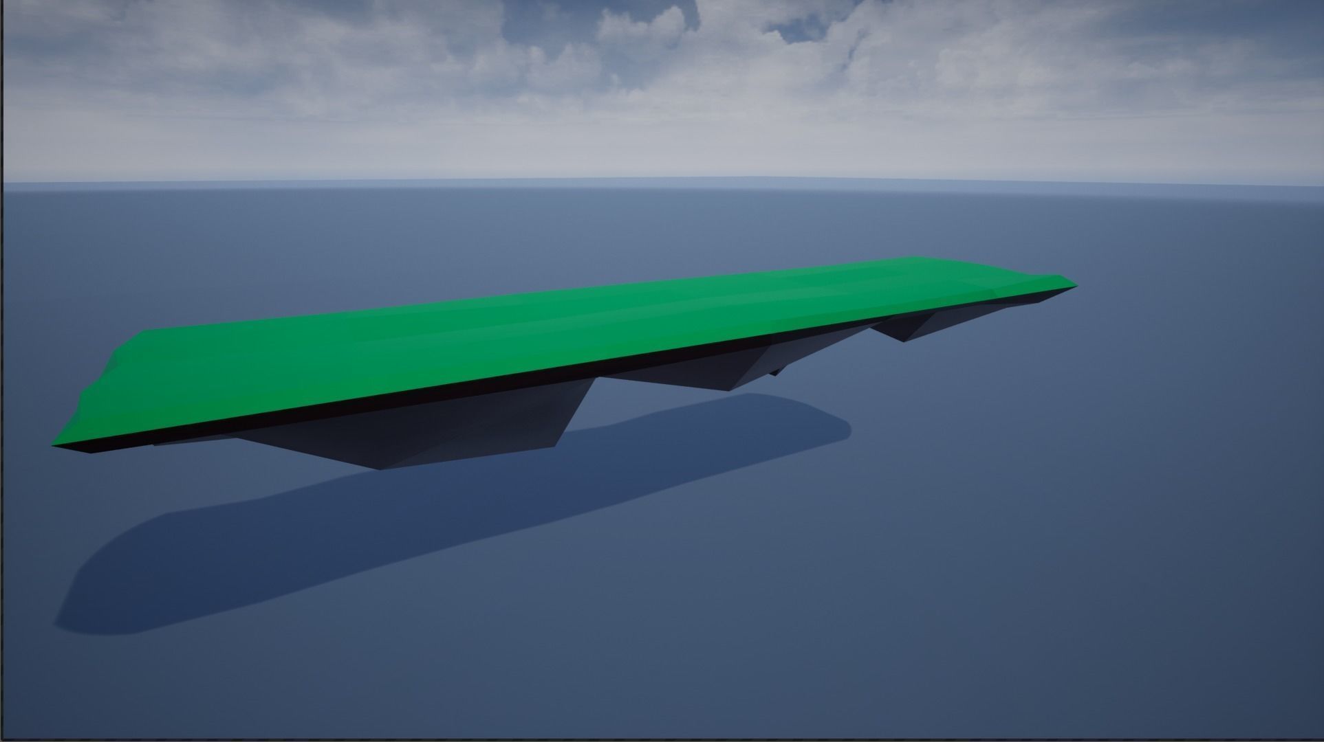 lowpoly floating platforms and islands Low-poly 3D model_12