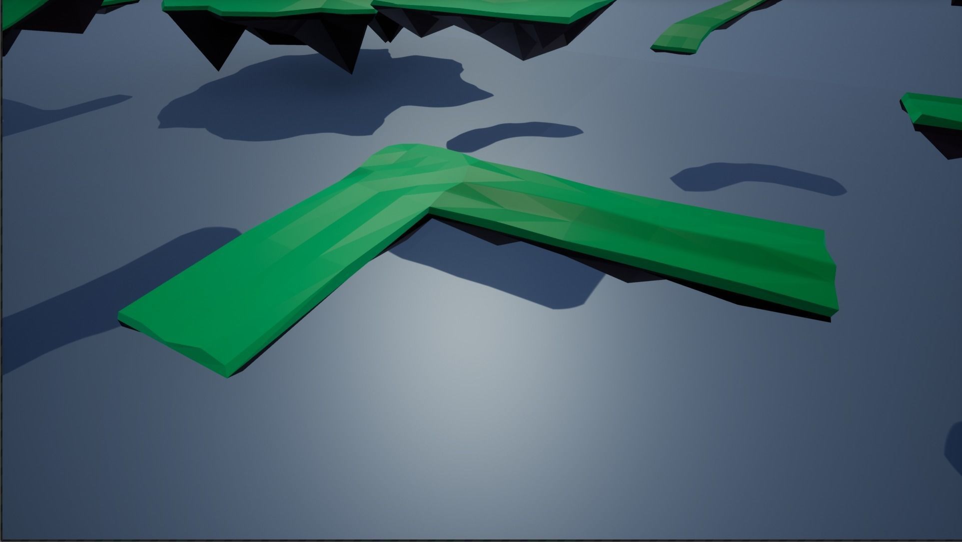 lowpoly floating platforms and islands Low-poly 3D model_26