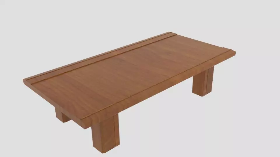 Sanukiya-r Japanese Table Low-poly 3D model