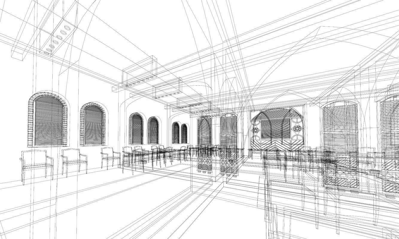 Revit Arabian 3D Design Restaurant 3D model_1