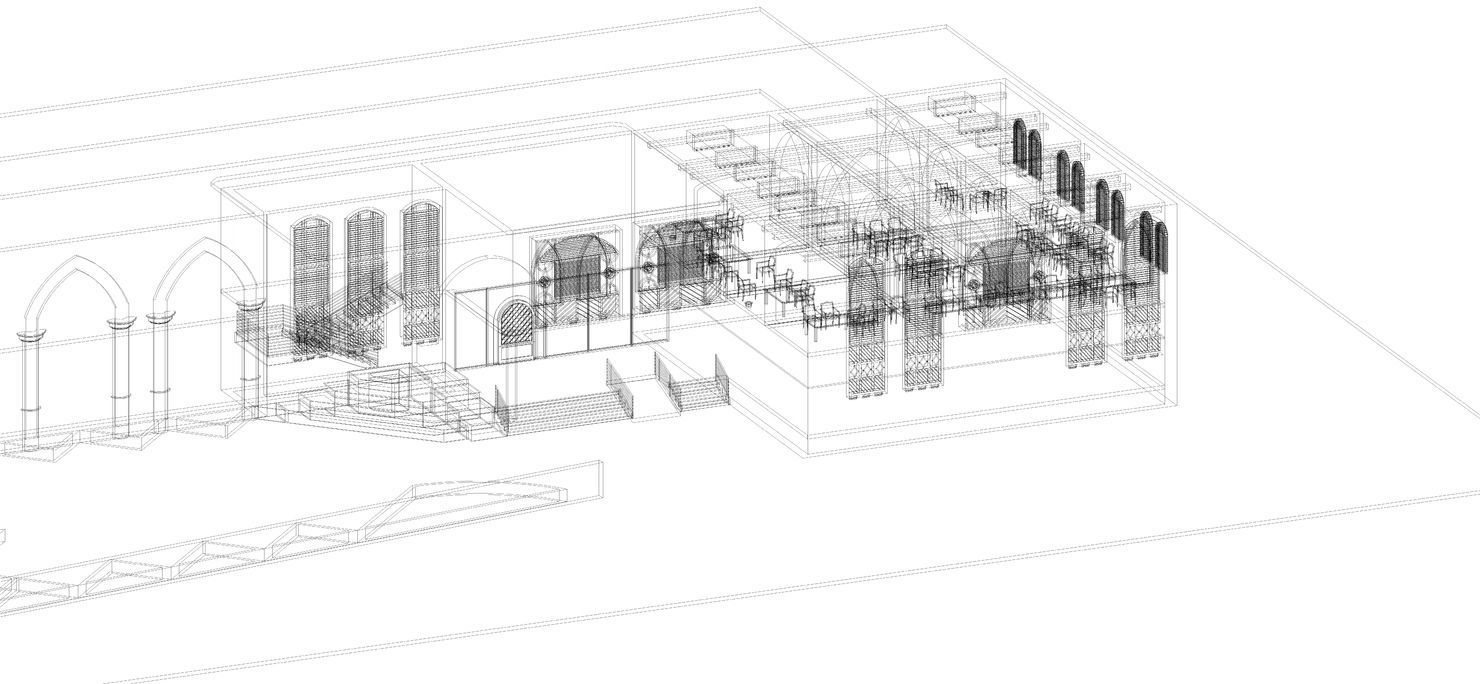 Revit Arabian 3D Design Restaurant 3D model_4