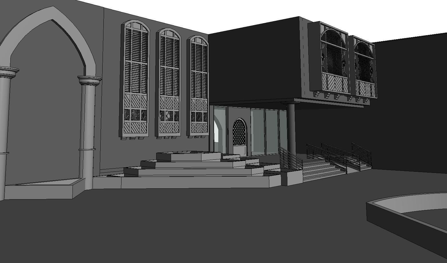 Revit Arabian 3D Design Restaurant 3D model_3