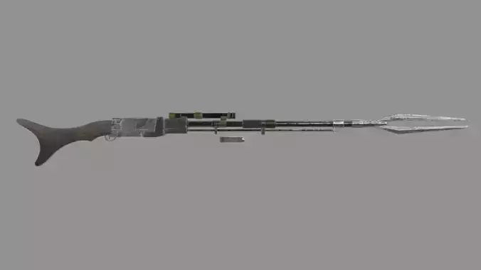 Star Wars The Mandolorian Amban Rifle Low-poly 3D model