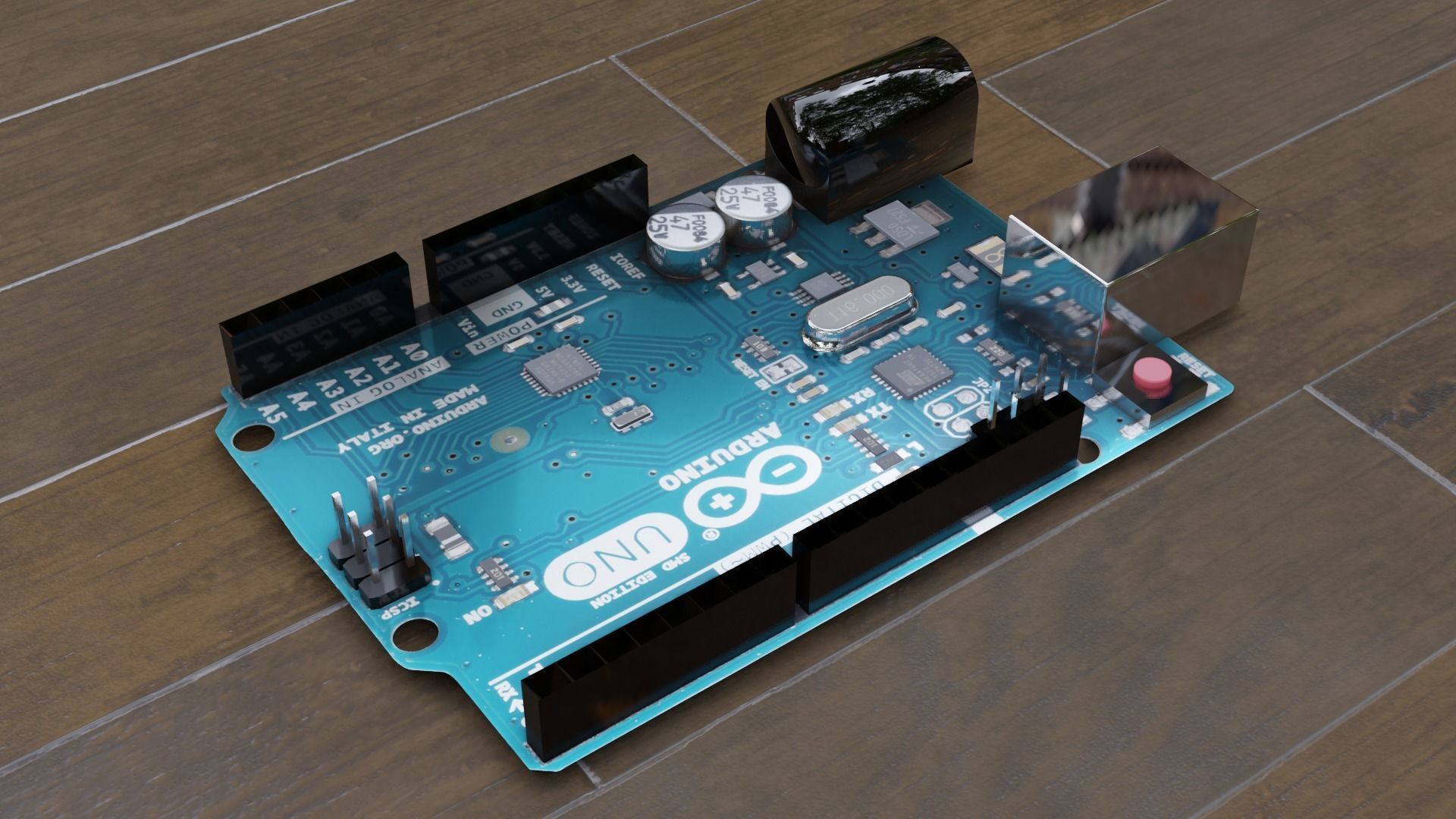 ARDUINO UNO 3D MODEL 3D model_2