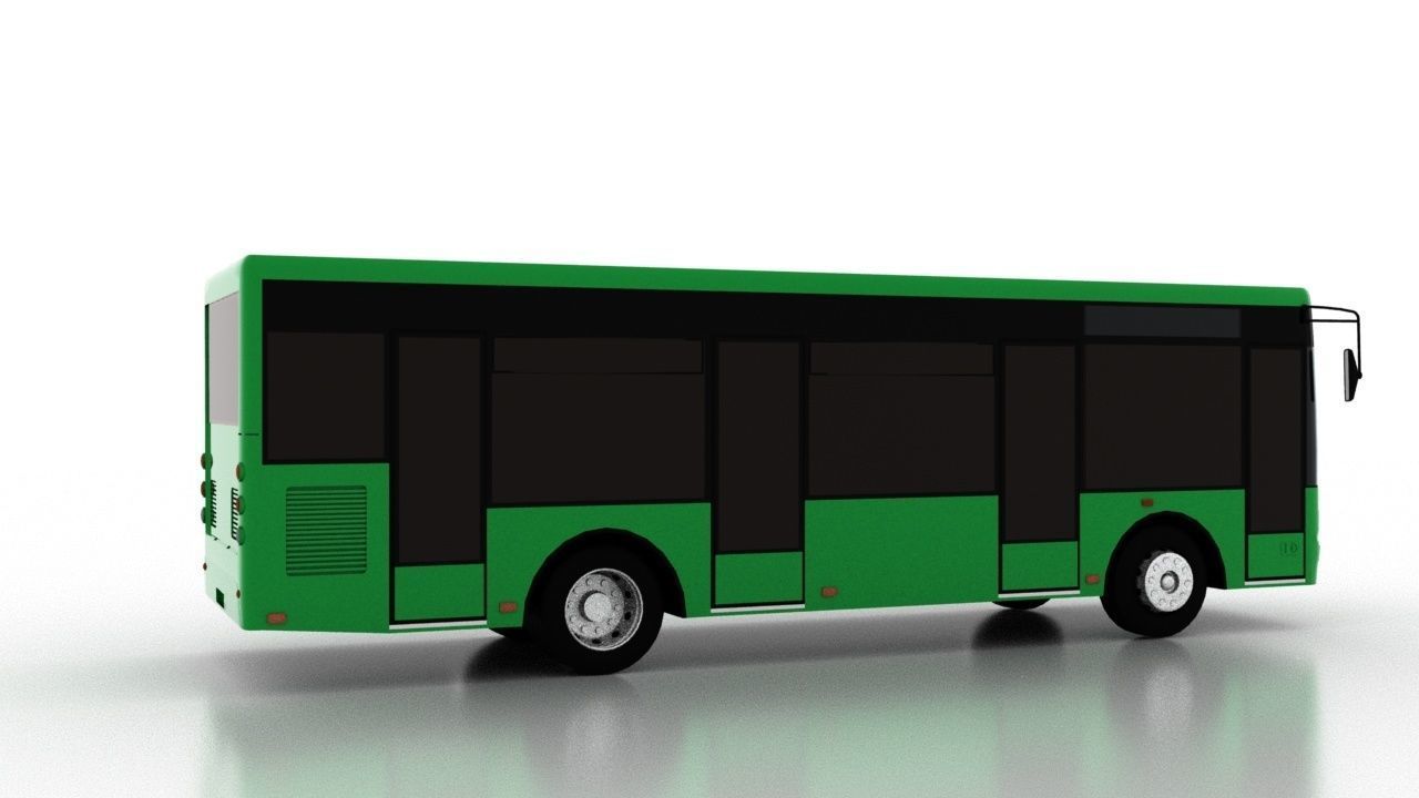 Bus Bogdan A50110 UA Low  Low-poly 3D model_6