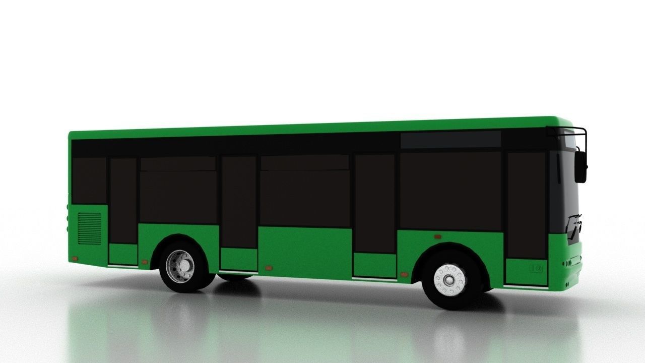 Bus Bogdan A50110 UA Low  Low-poly 3D model_7