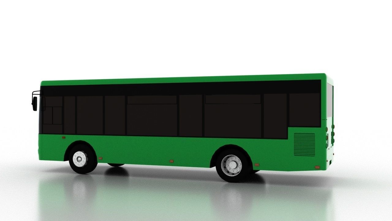 Bus Bogdan A50110 UA Low  Low-poly 3D model_3