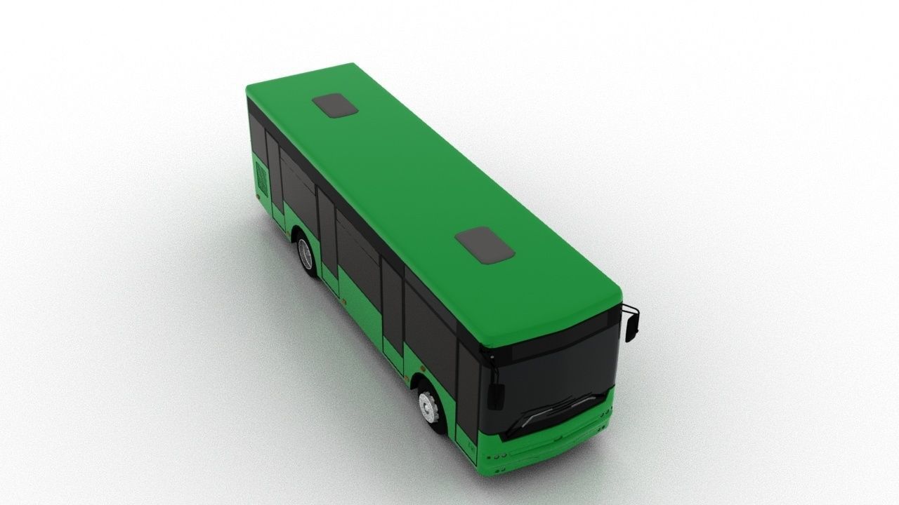 Bus Bogdan A50110 UA Low  Low-poly 3D model_8