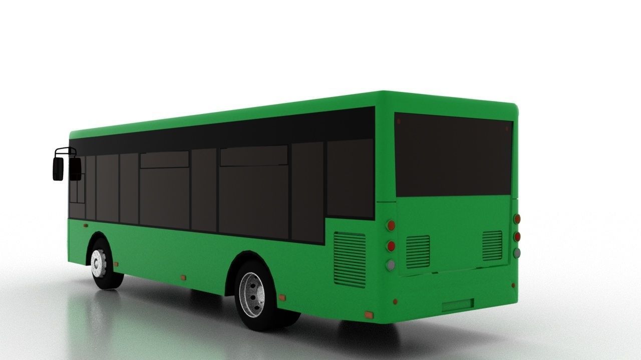 Bus Bogdan A50110 UA Low  Low-poly 3D model_4