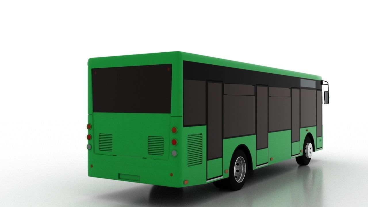 Bus Bogdan A50110 UA Low  Low-poly 3D model_5