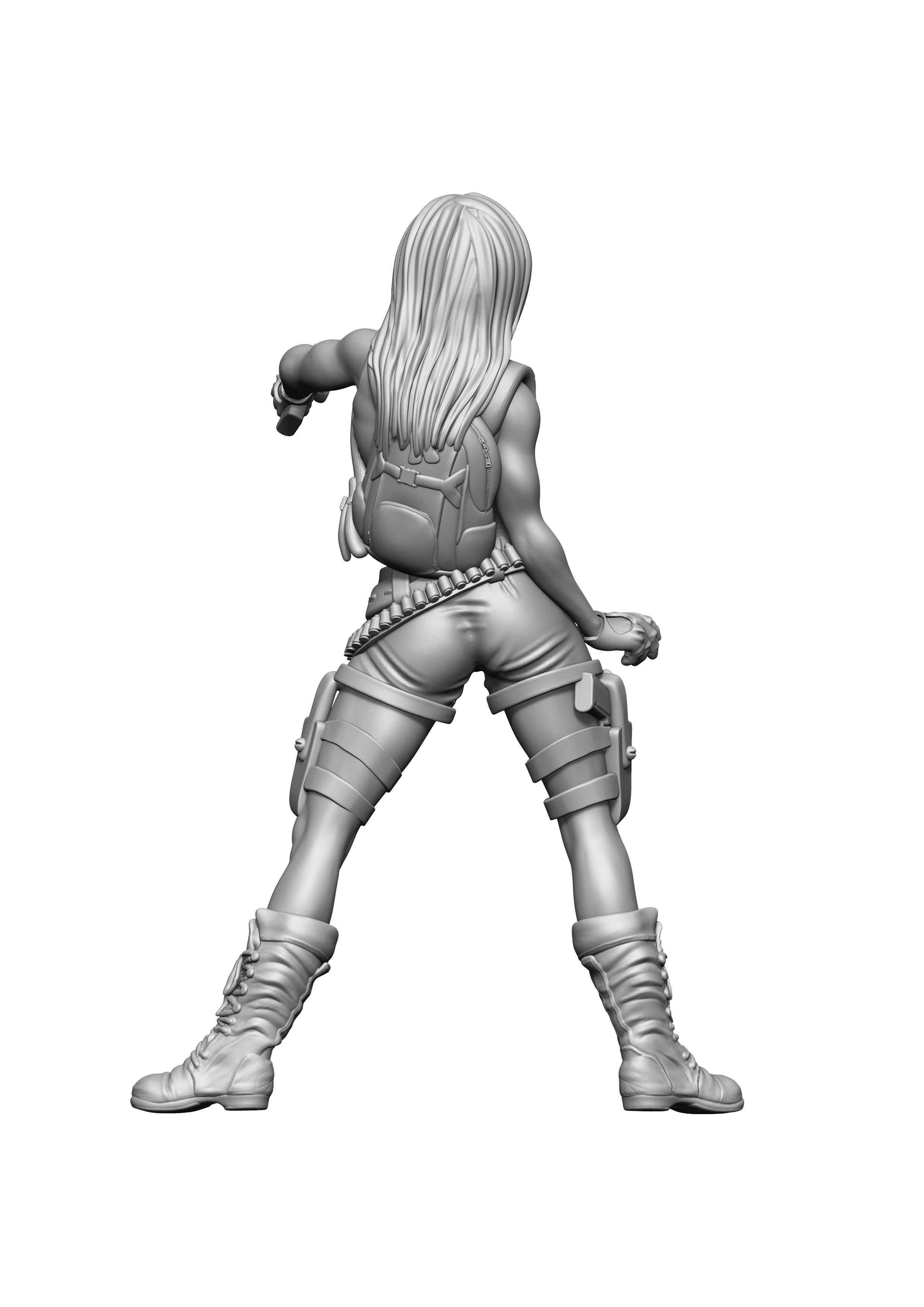 Police Lady 3D print model_1