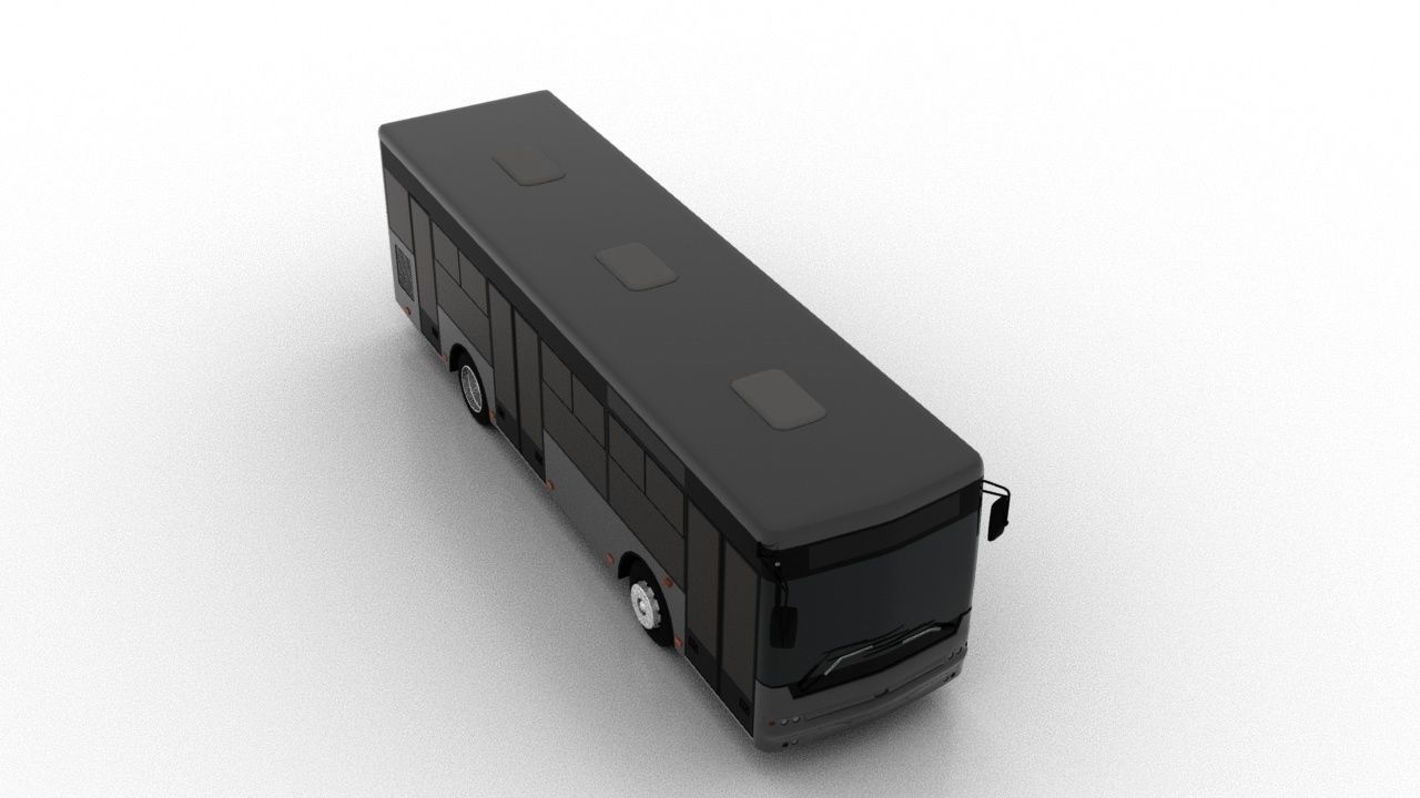 Bus Bogdan A60110 Low Low-poly 3D model_8