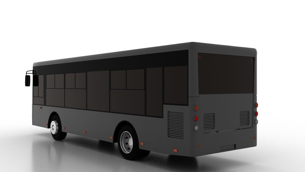 Bus Bogdan A60110 Low Low-poly 3D model_4