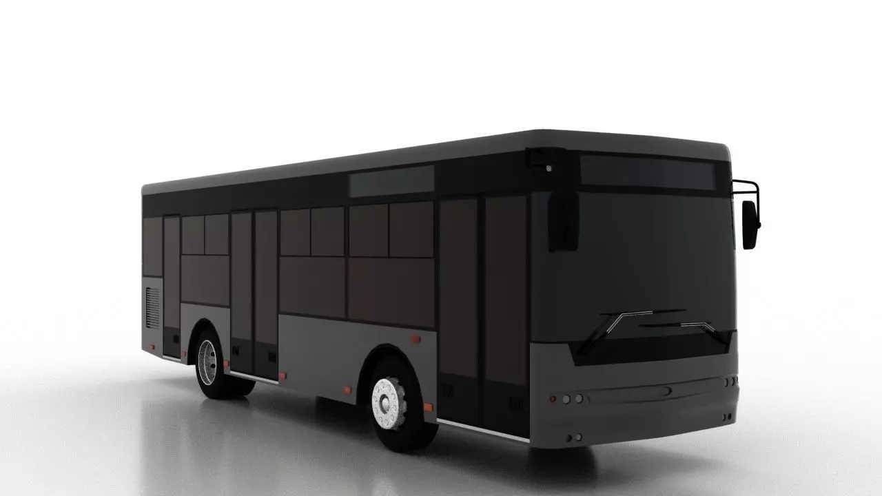 Bus Bogdan A60110 Low Low-poly 3D model_0