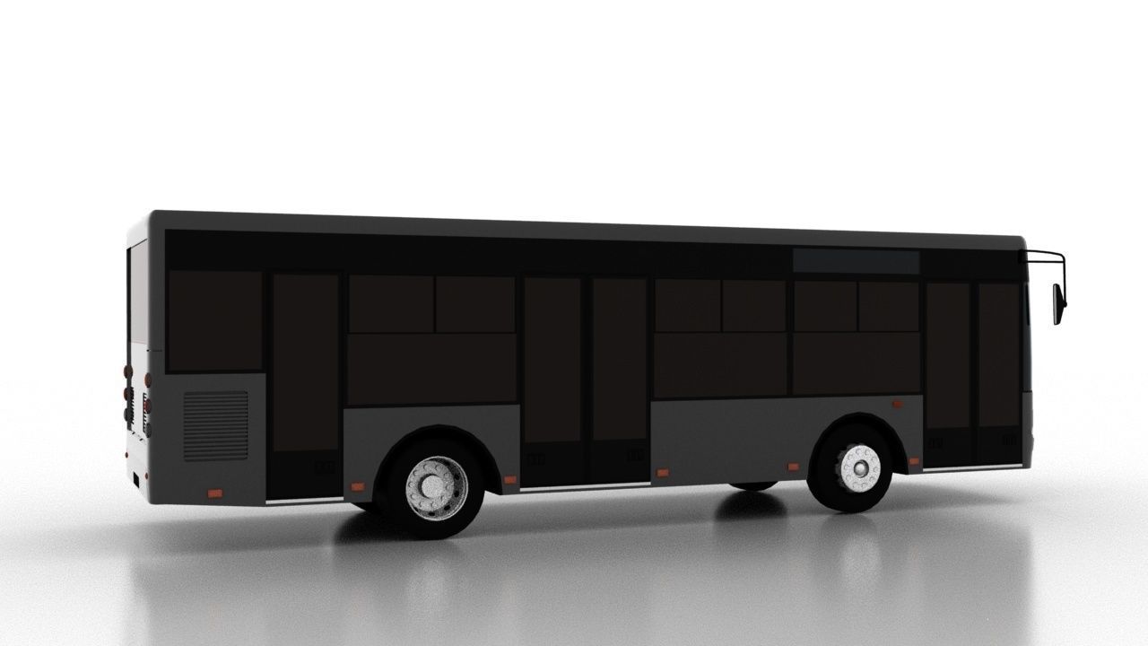 Bus Bogdan A60110 Low Low-poly 3D model_6