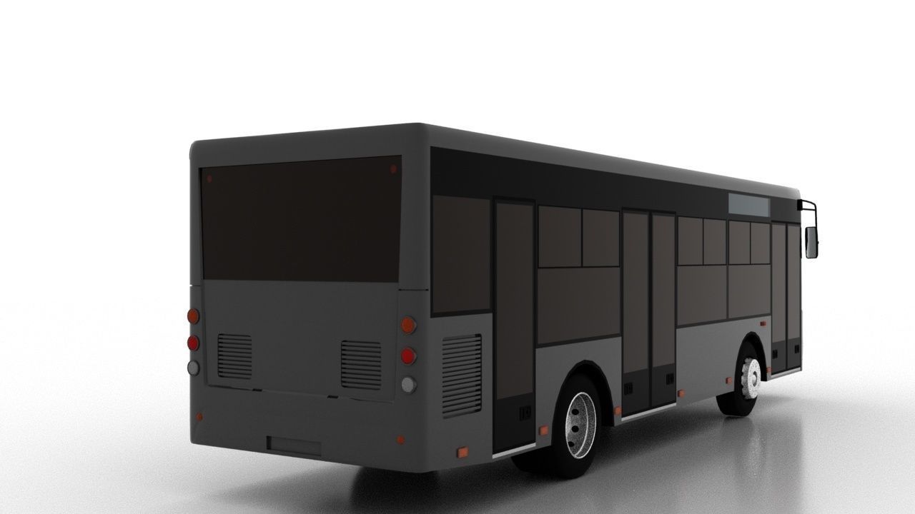 Bus Bogdan A60110 Low Low-poly 3D model_5