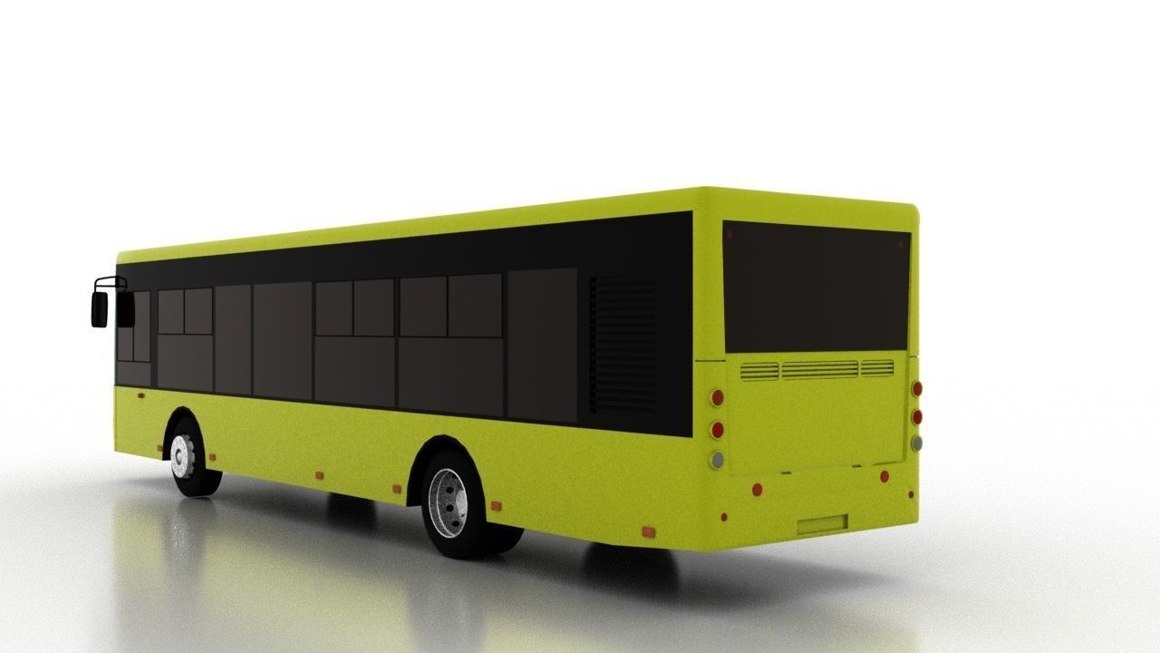 Bus Bogdan A70110 Low Low-poly 3D model_4