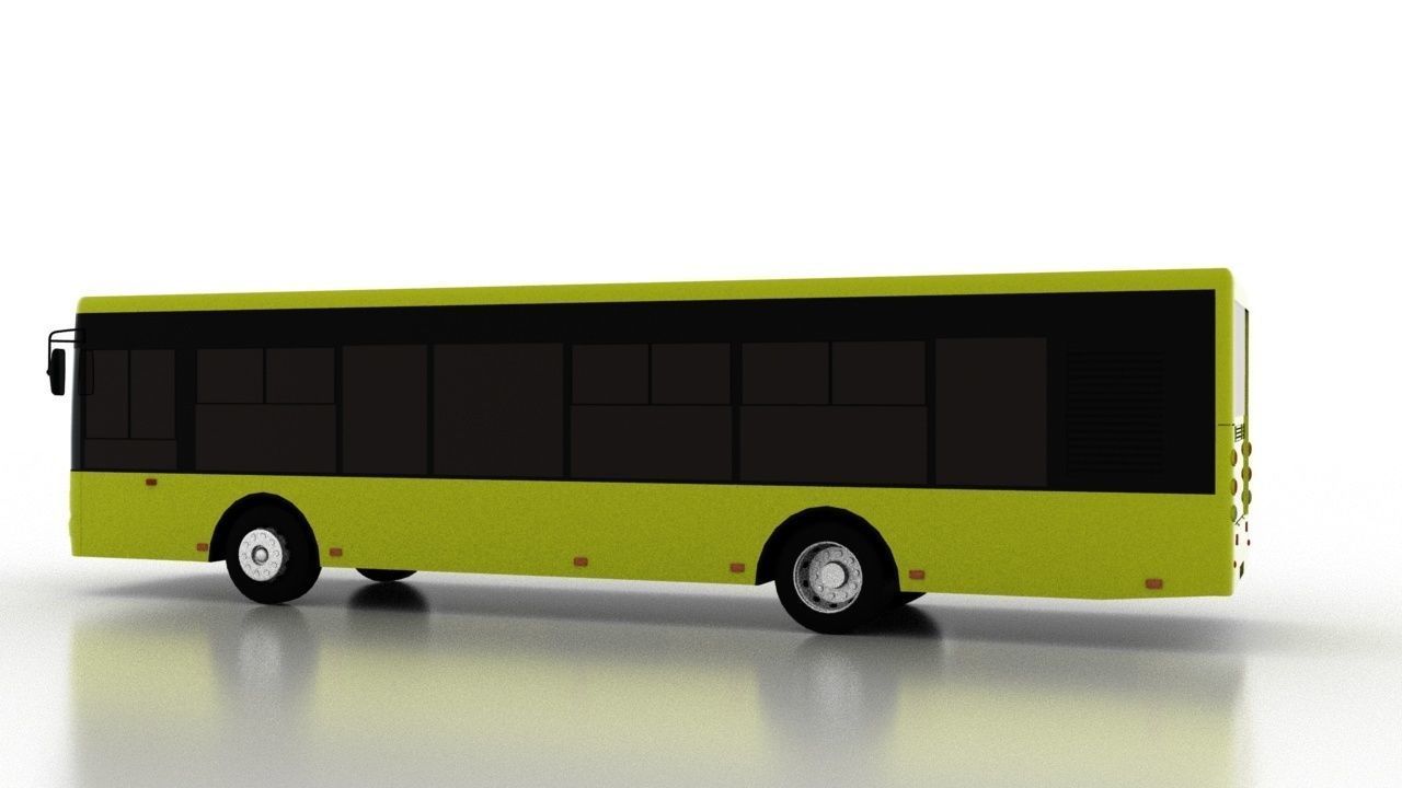 Bus Bogdan A70110 Low Low-poly 3D model_3